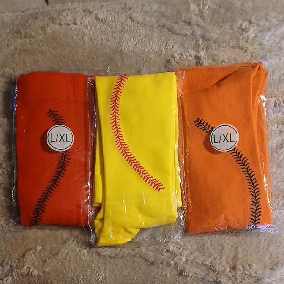 no brand Accessories - Baseball Stitch Pattern Socks Set